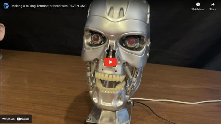 Talking Terminator Head